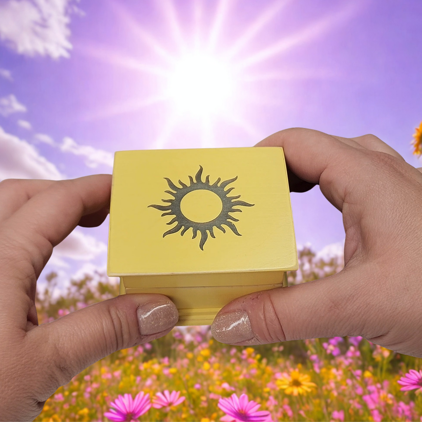 You Are My Sunshine Music Box – Custom-made Gift with Sun Engraving