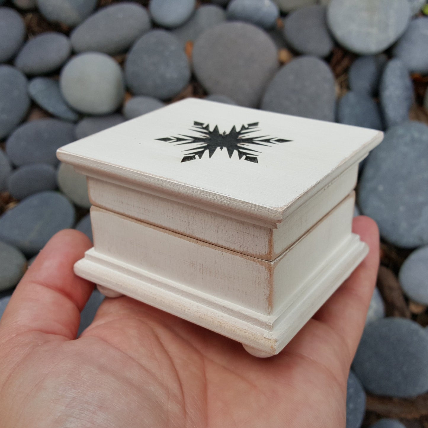 Snowflake Music box choose color and song, personalize