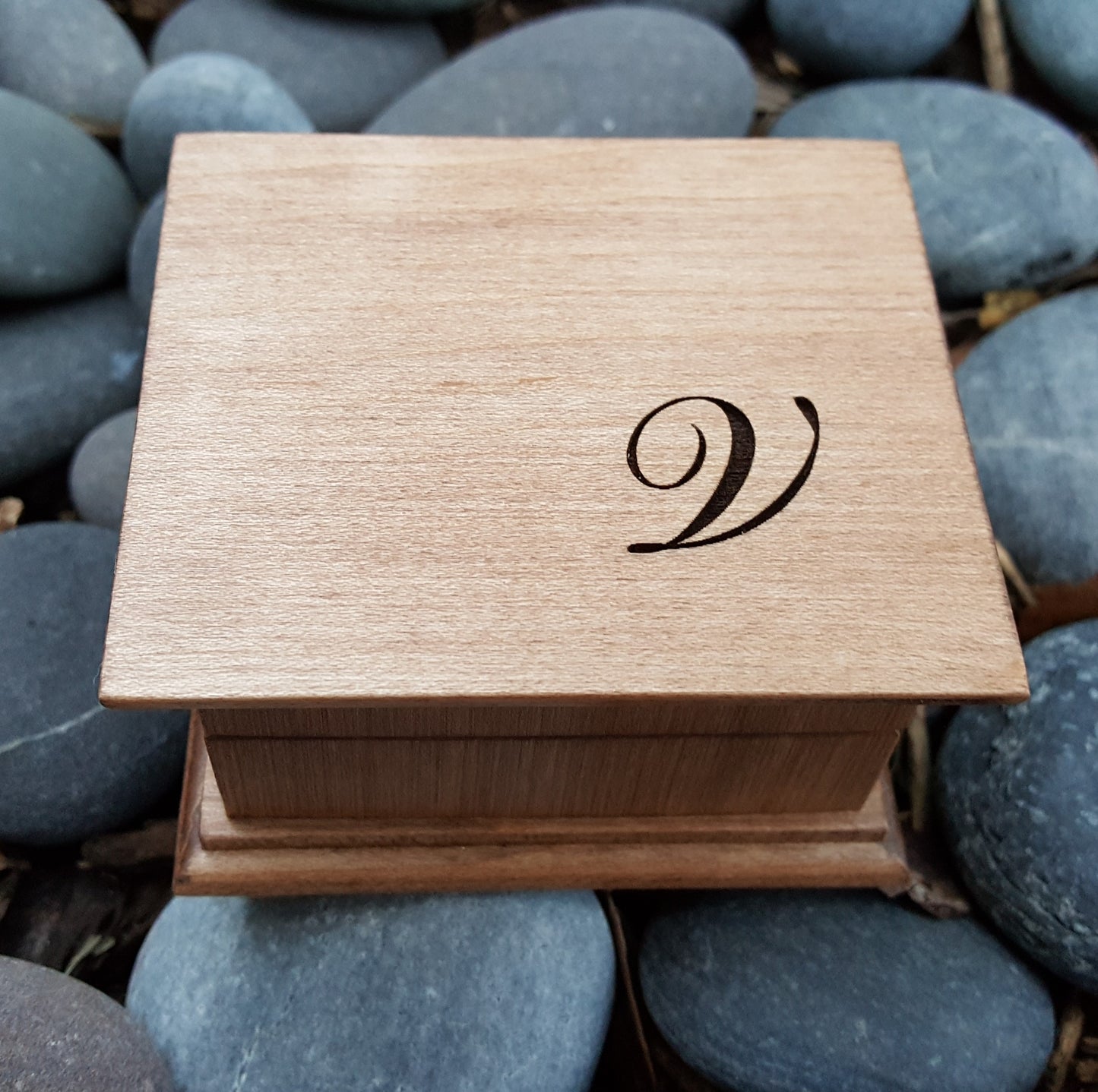 monogrammed music box custom made, choose color and song, add personalized engraving