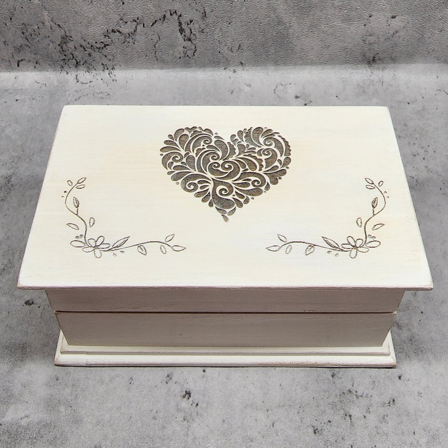 Heart Jewelry Box Custom Song Music, choose color and song