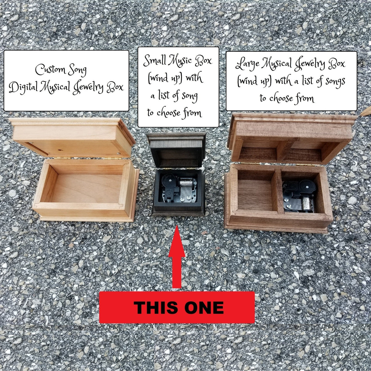 music box styles available at Simplycoolgifts