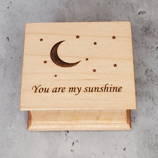 You are my sunshine music box, custom engraved gift for daughter