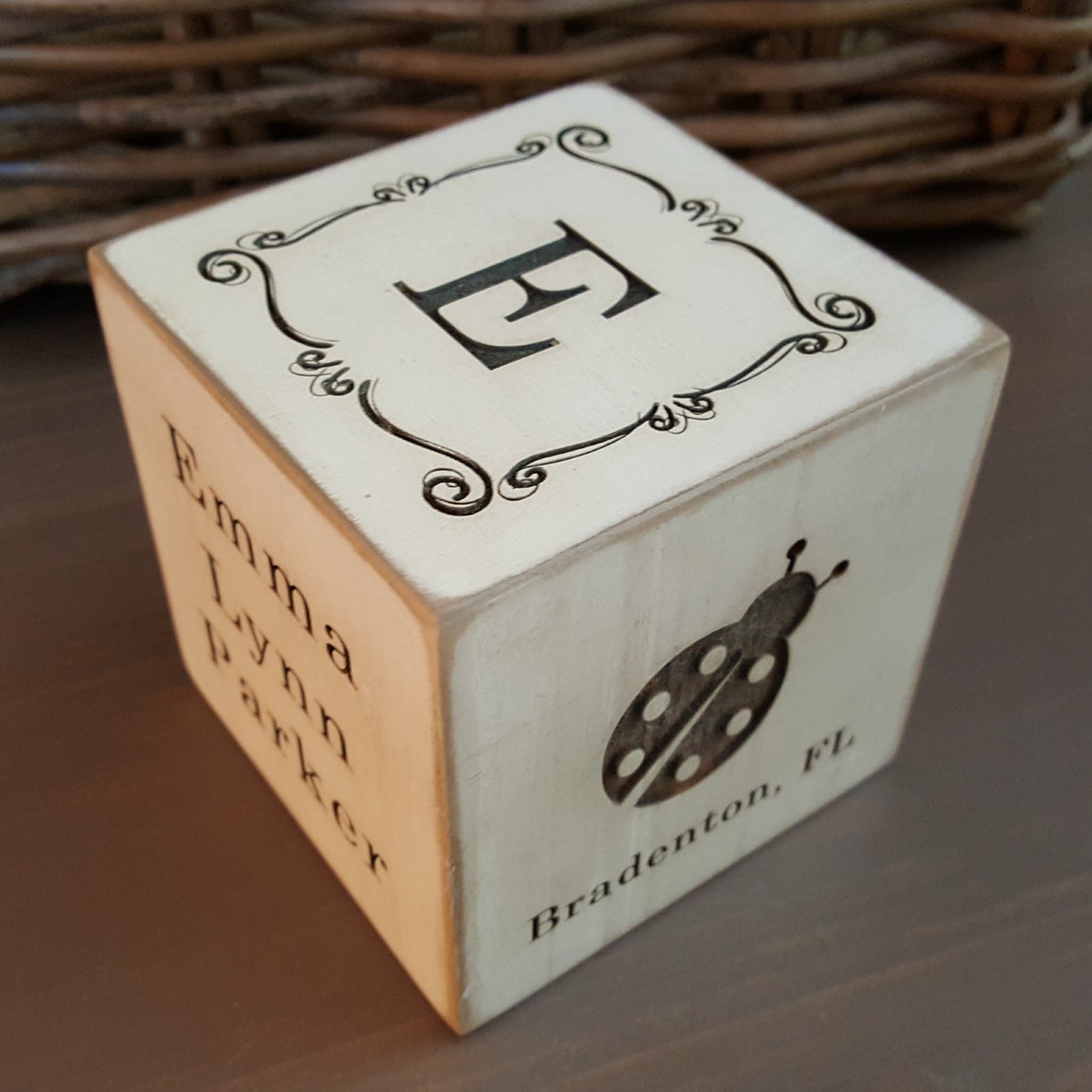 baby blocks engraved