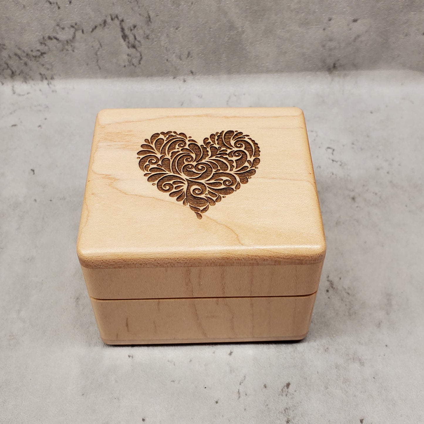 Heart Ring Box with Music, choose color and song