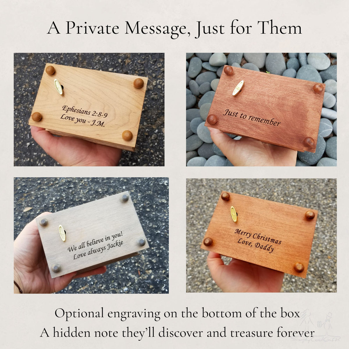 Personalized Wind Up Music Box Jewelry Box – A Gift Filled With Love & Music – Choose Your Song – Anniversary Keepsake for Her