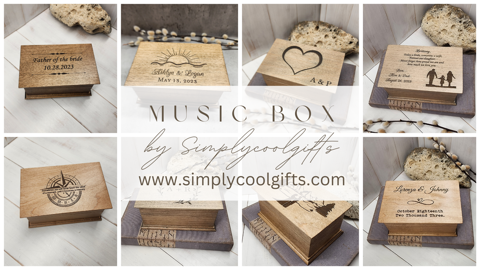 Music boxes, jewelry boxes and ring boxes by Simplycoolgifts ...