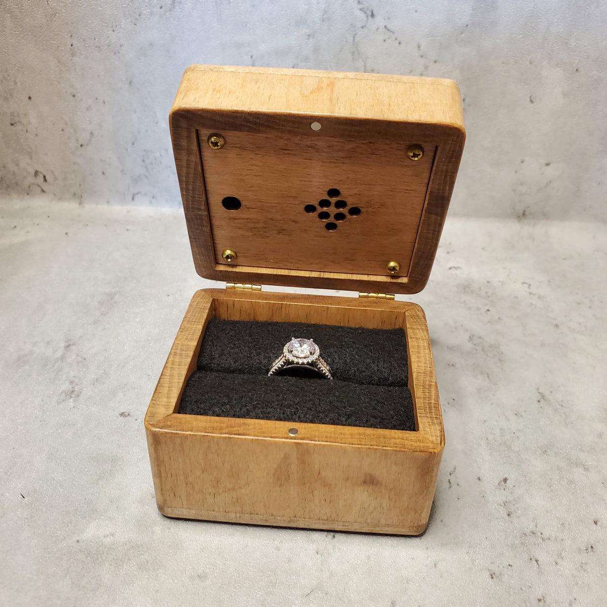 Monogrammed Proposal Box with Music, choose color and song
