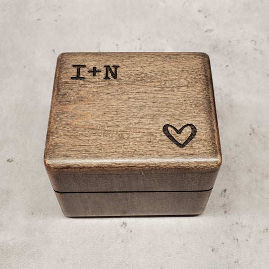 Monogrammed Proposal Box with Music, choose color and song