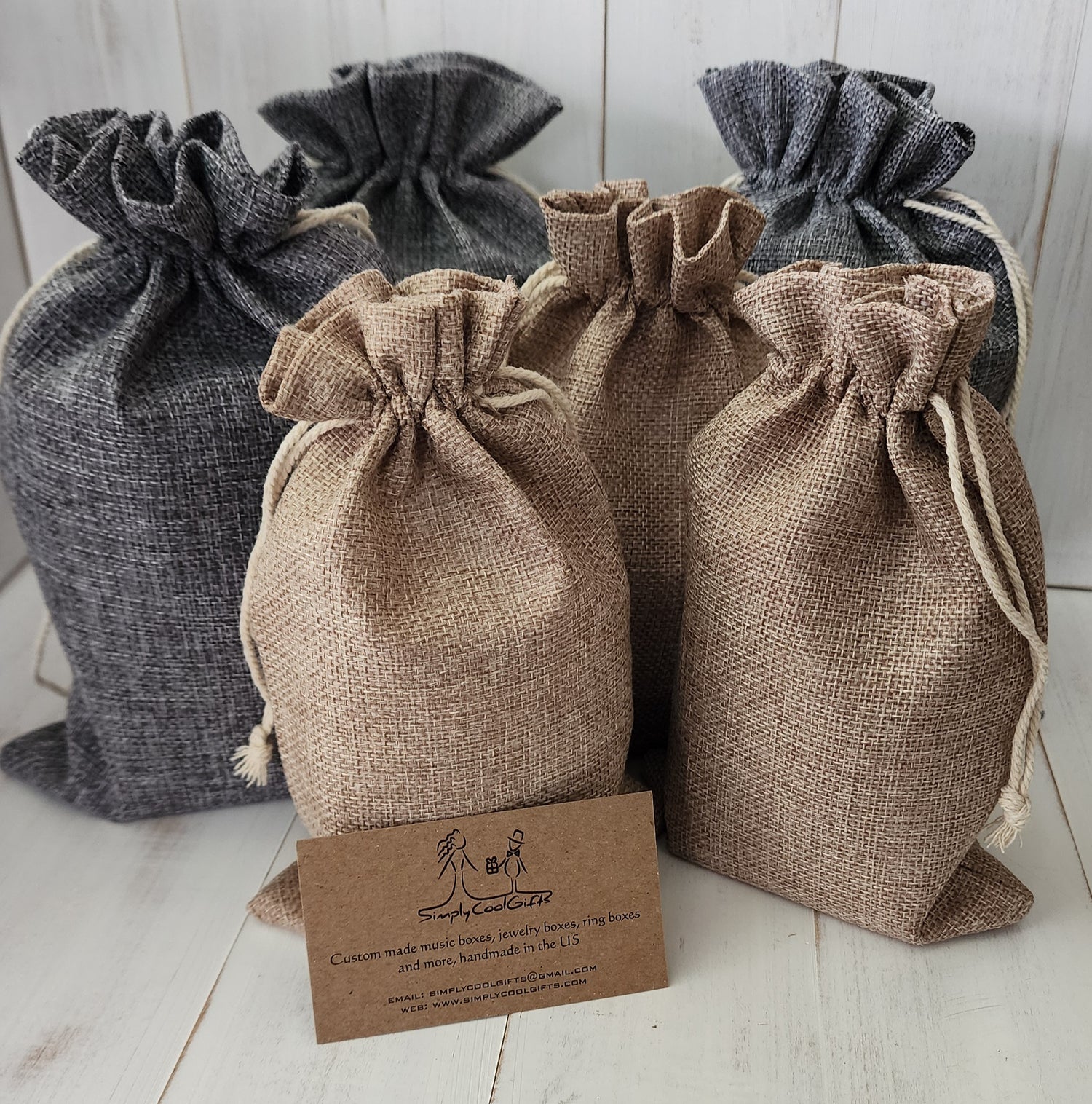 Canvas bags for packaging