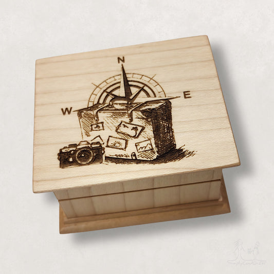 Adventure Awaits Personalized Music Box | Graduation Gift | New Journey Keepsake