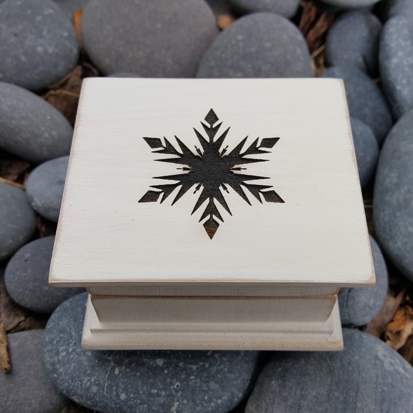 Snowflake Music box choose color and song, personalize