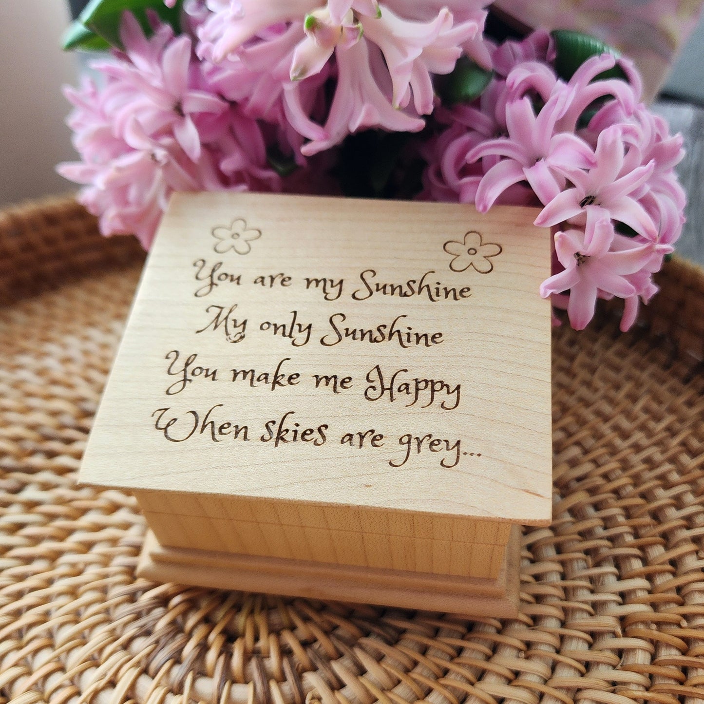 You are my sunshine music box custom-made in the USA