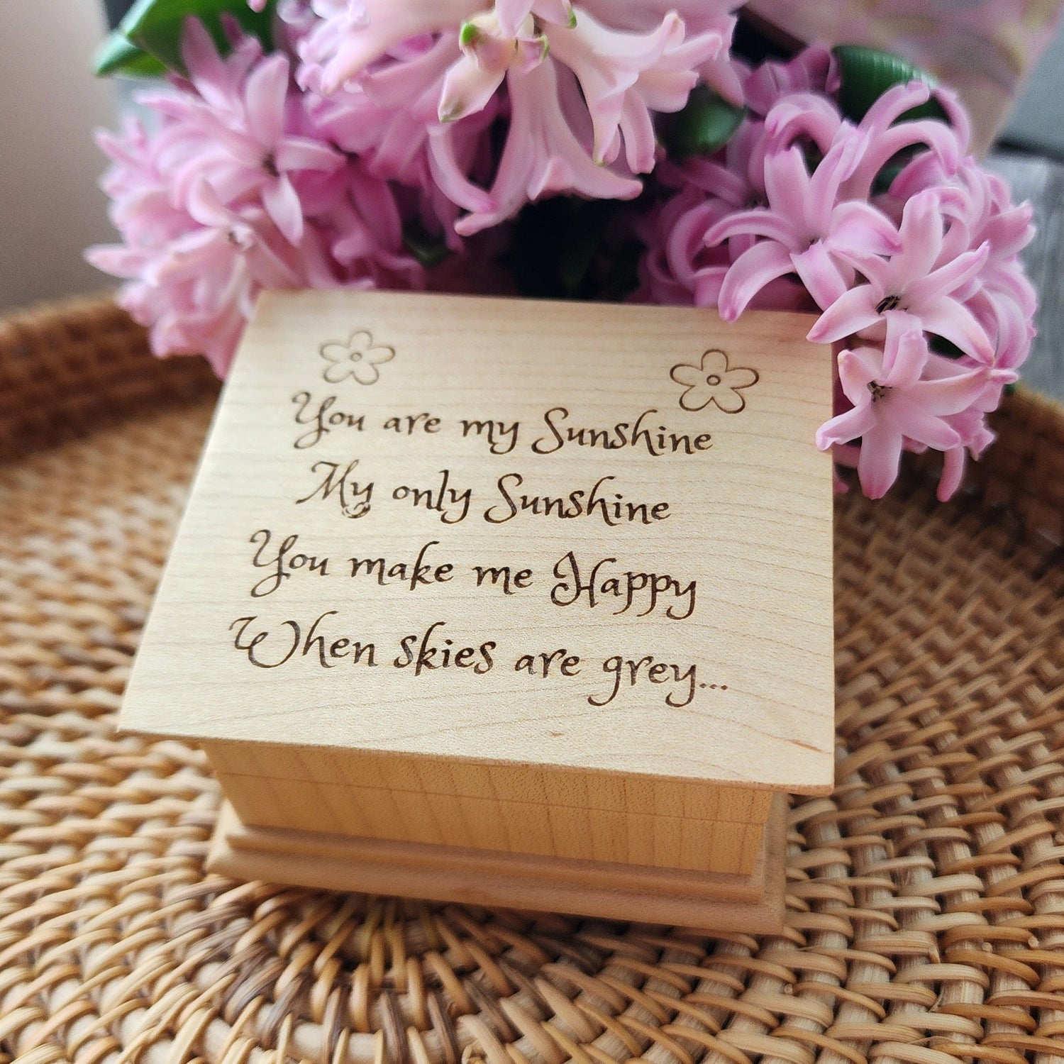 You are my sunshine music box custom-made in the USA