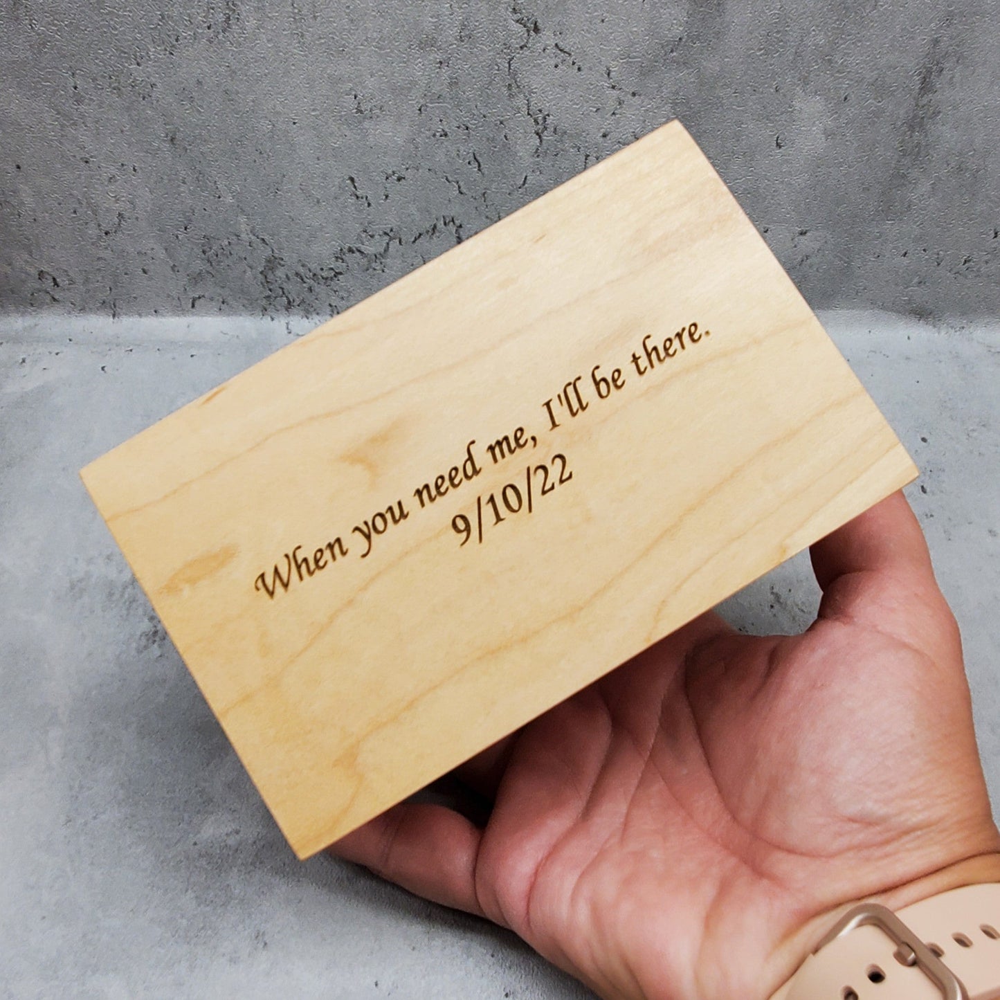 My Little Girl Music Jewelry Box with dad and daughter engraved on top