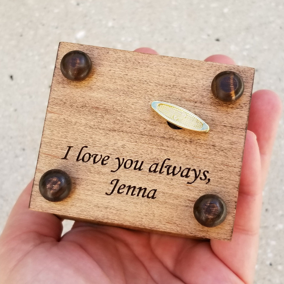 Easter Bunny Music Box with bunny kisses