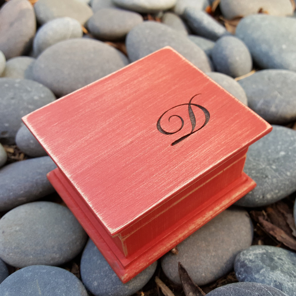monogrammed music box custom made, choose color and song, add personalized engraving 