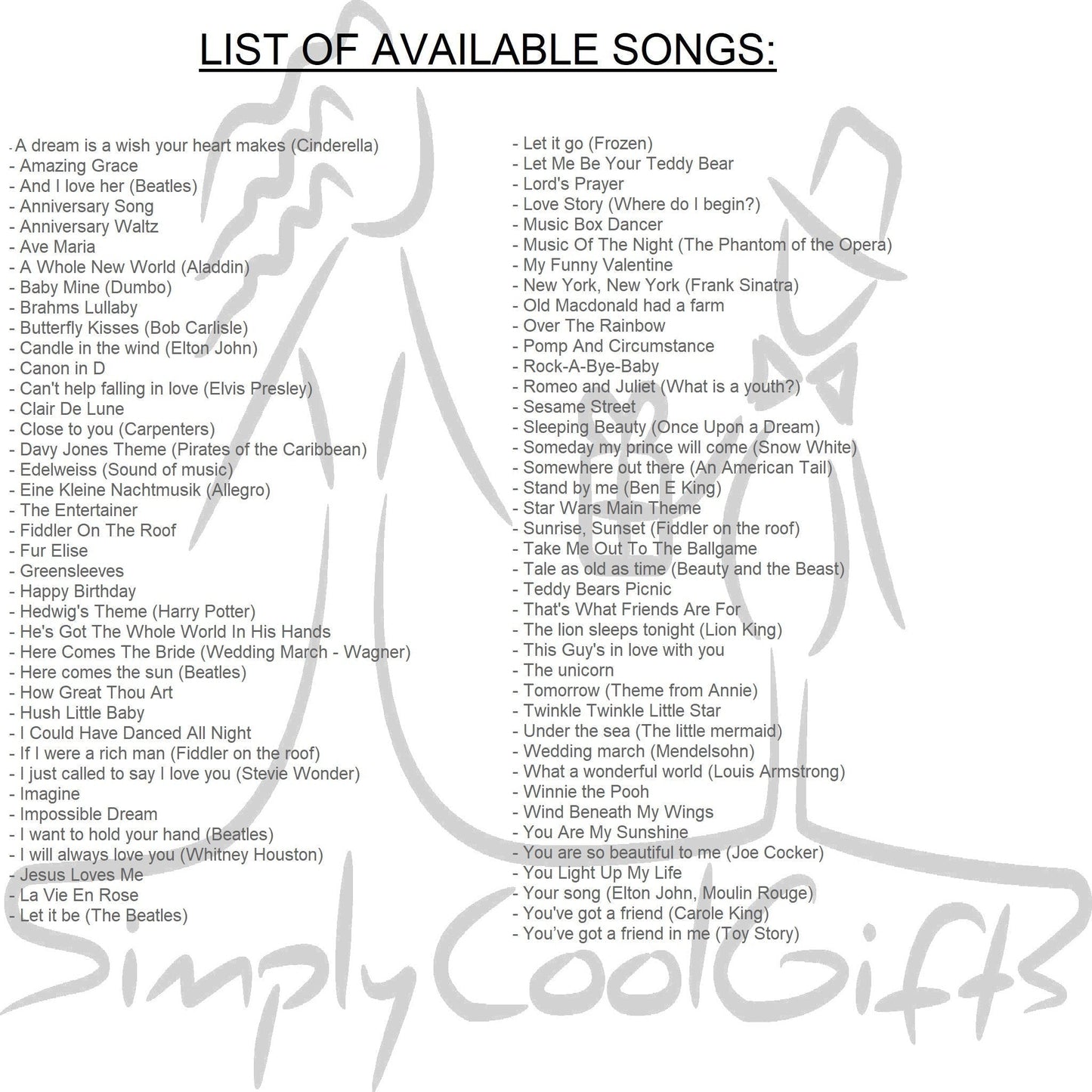music box songs at Simply cool gifts, You are my sunshine box