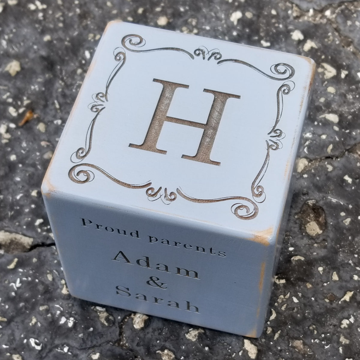 personalized baby block, perfect baby gift