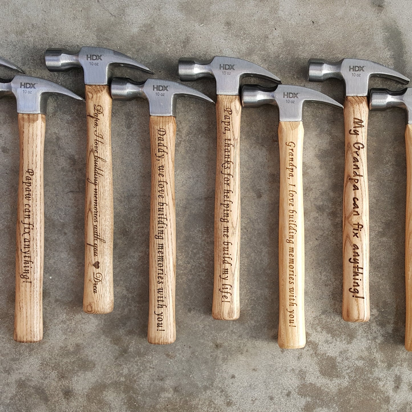 Engraved Hammer - Personalized Hammer with your quote or names