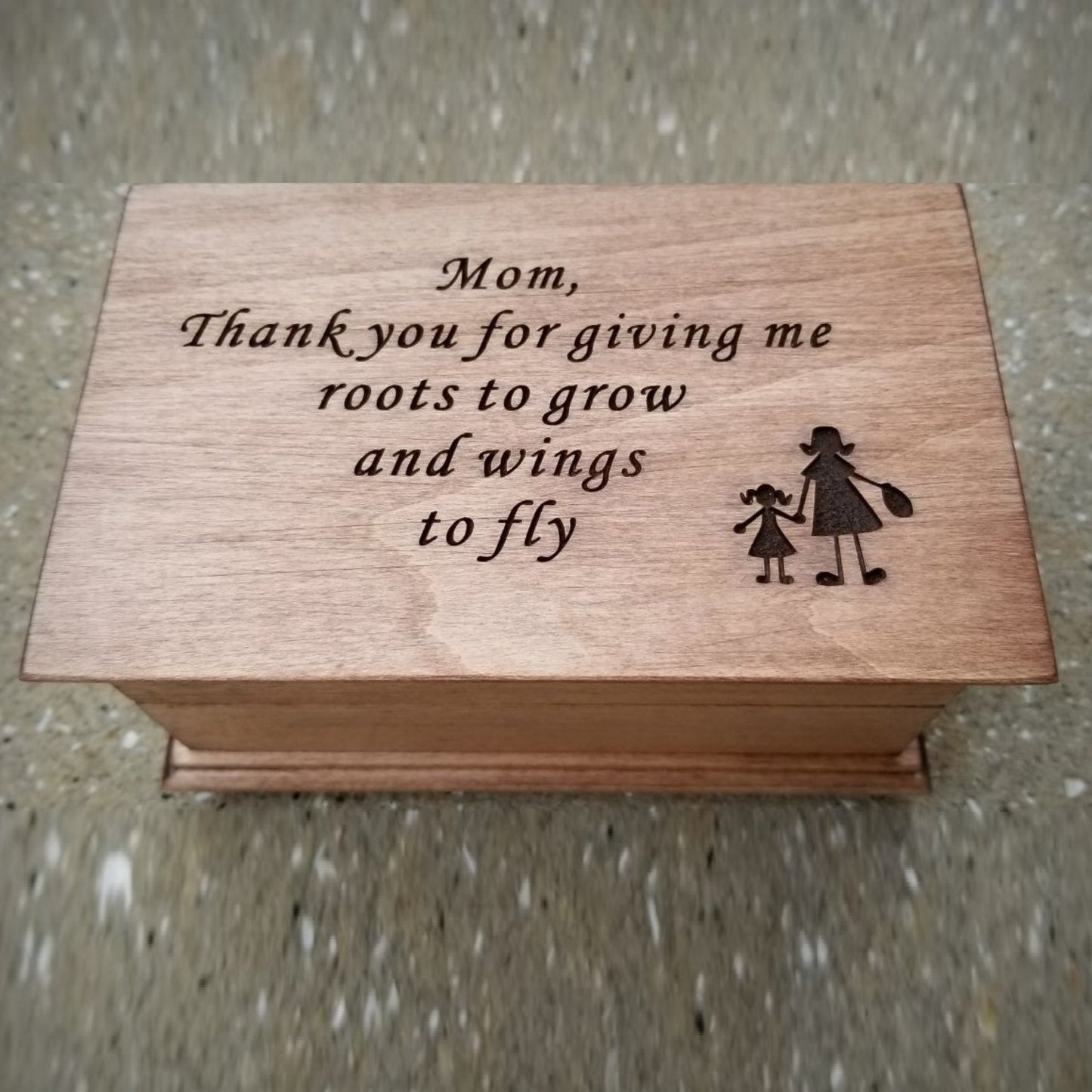 Mother of Bride jewelry box with music and color choice