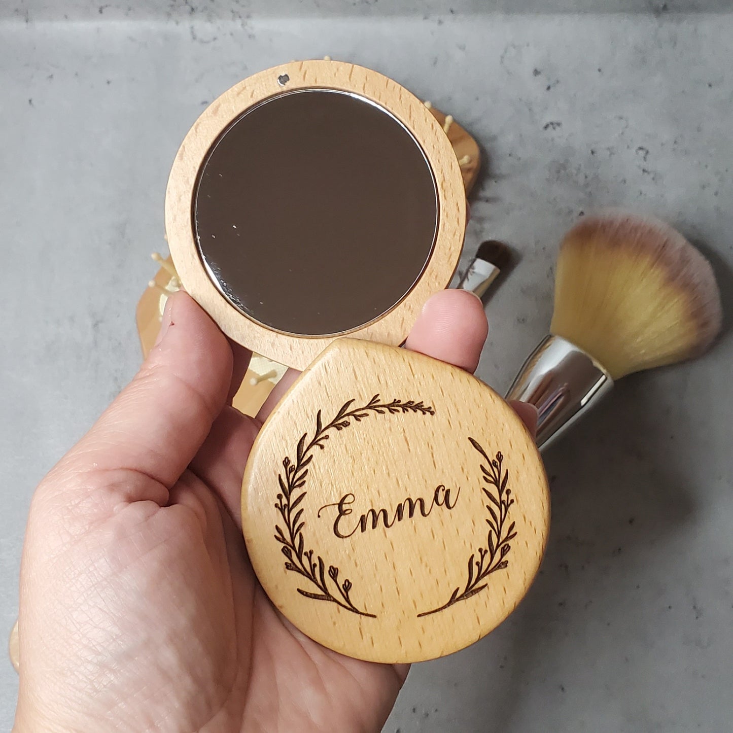 Name engraved mirror, perfect gift for bridesmaids or your little girl