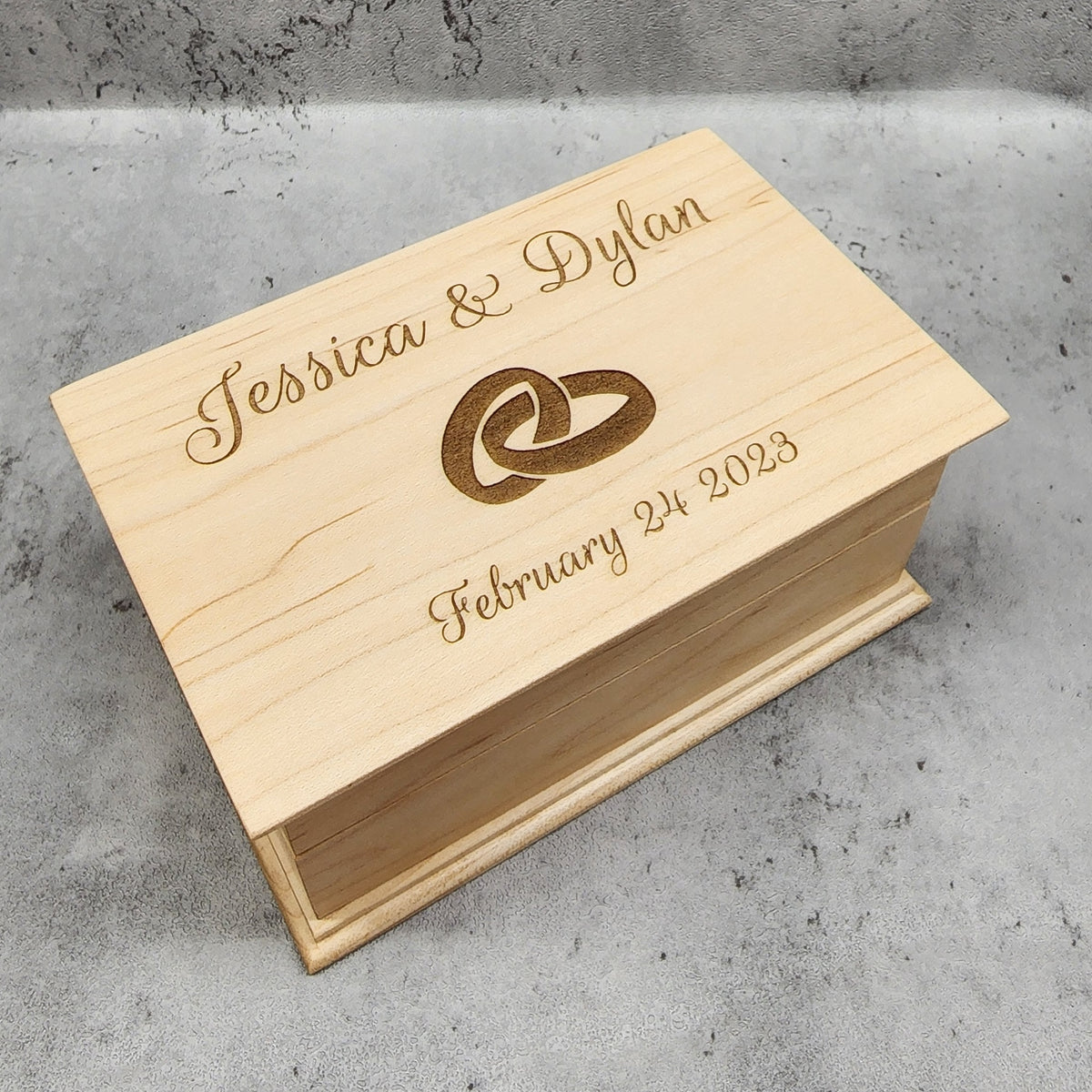 Custom Song Jewelry Box with Engraving – Personalized Music Box Gift for Wedding, Anniversary, Proposal
